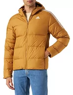 Kurtki męskie - adidas Męska kurtka puchowa Essentials Midweight z kapturem, Mesa/biała, M, Mesa/biały, M - miniaturka - grafika 1