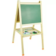 Tablice dla dzieci - 2w1 Dwustronna tablica  magnetyczna kredowa drewniana - miniaturka - grafika 1