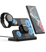 Ładowarki do telefonów - Ładowarka Indukcyjna WIRELESS CHARGER 3w1 - miniaturka - grafika 1