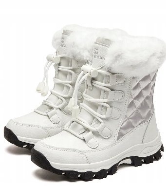 Hobibear Śniegowce Damskie Białe Wysokie 40 Żnc