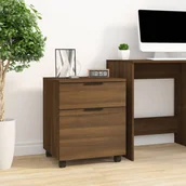 Szafki biurowe - Szafka na dokumenty, na kółkach, brązowy dąb, 45x38x54 cm - miniaturka - grafika 1