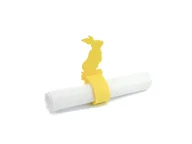 Dekoracja stołu - Serwetnik ze wzorem świątecznym - Zajączek Wielkanocny - 21 cm - 1 szt. - miniaturka - grafika 1