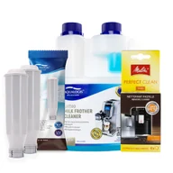 Akcesoria i części do ekspresów do kawy - Zestaw Melitta - AL-TES46 2szt, Latteo 500ml, MELITTA Perfect Clean Tabletki czyszczące - miniaturka - grafika 1