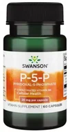 Witaminy i minerały - SWANSON Witamina B6 P-5-P (pyridoxal-5-phosphate) 20 mg - 60 kapsułek - miniaturka - grafika 1