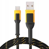 Kable USB - kabel usb a na usb c z technologią kevlar, 1,2 m, dewalt - miniaturka - grafika 1