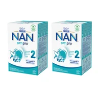 Mleko modyfikowane - Zestaw Nestle NAN Optipro 2, mleko następne dla niemowląt powyżej 6 miesiąca, 2 x 650 g - miniaturka - grafika 1