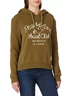 Bluzy damskie - Superdry Damska bluza z kapturem z logo Military, khaki, L - miniaturka - grafika 1