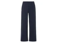 Spodnie damskie - esmara® Spodnie damskie bawełniane z szerokimi nogawkami (Granatowy, 38) - miniaturka - grafika 1