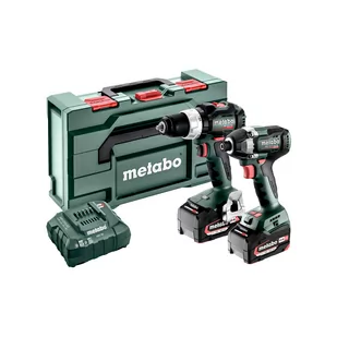 METABO ZESTAW COMBO SET 2.8.4 18V: BS 18 LT BL + SSD 200 LT BL + ŁADOWARKA + 2 AKUMULATORY 5.2AH + METABOX 145L 685196000 - Zestawy elektronarzędzi - miniaturka - grafika 1