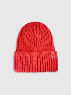 Czapki damskie - 4F Czapka beanie damska - czerwona S - miniaturka - grafika 1