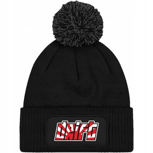 Czapka Czarna z Pomponem DRIFT Zimowa Na Prezent Wzory - Czapki damskie - miniaturka - grafika 1