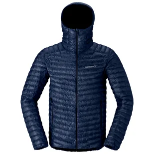 Męska kurtka puchowa Norrona trollveggen down800 super light Hood Rozmiar: M / Kolor: ciemnoniebieski - Kurtki męskie - miniaturka - grafika 1