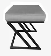 Pufy i podnóżki - ATOS Pufa ZETA LOFT ławka taboret podnóżek metal MG17 - miniaturka - grafika 1