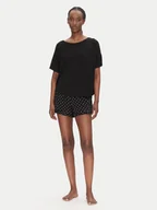 Piżamy damskie - Hunkemöller Piżama 301485 Czarny Regular Fit - miniaturka - grafika 1