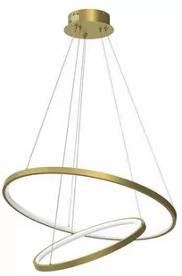 Designerska lampa wisząca ROTONDA GOLD 51W LED Złota - Lampy sufitowe - miniaturka - grafika 1