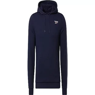 Reebok Męska bluza z kapturem z logo po lewej stronie, Vector Navy, XL, Vector Navy, XL - Bluzy męskie - miniaturka - grafika 1