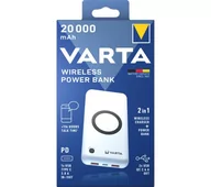 Powerbanki - VARTA Wireless 20000mAh PASS THROUGH 2xUSB USB-C 20W - miniaturka - grafika 1