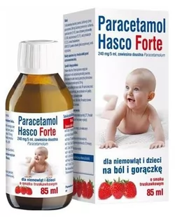 Paracetamol Hasco Forte Zawiesina Doustna 0,24 g/5ml 85 ml - Leki przeciwbólowe - miniaturka - grafika 1