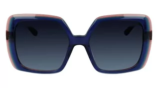 Okulary przeciwsłoneczne - KARL LAGERFELD Okulary przeciwsłoneczne damskie, Blue Trilayer, L - grafika 1