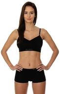 Bielizna sportowa damska - Brubeck Biustonosz Comfort Cotton czarny r. 70B BR00012A - miniaturka - grafika 1