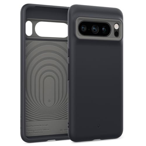 Caseology Nano Pop etui do Google Pixel 8 Pro, dwukolorowy kolor, ochrona przed upadkiem klasy wojskowej, boczne wzory uchwytu, etui na telefon do Google Pixel 8 Pro, czarne, sezamowe