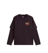 Koszulki męskie - T-shirt Męski z długim rękawem VANS For Nothing Twoffer LS Dark Port VN000RG5EMS1 XL - miniaturka - grafika 1