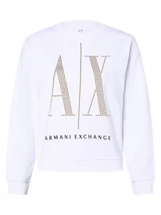 Armani Exchange - Damska bluza nierozpinana, biały - Bluzy damskie - miniaturka - grafika 1
