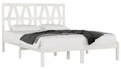 Łóżka - Białe skandynawskie łóżko z drewna 120x200 W3-N84 - miniaturka - grafika 1