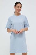 Sukienki - adidas sukienka bawełniana kolor niebieski mini prosta - miniaturka - grafika 1
