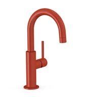 Baterie umywalkowe - Bateria umywalkowa Tres Study czerwony połysk 26290403TRO - miniaturka - grafika 1