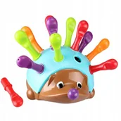 Układanki dla dzieci - LUXMA Sorter układanka jeż Montessori kolory liczby 8818 8818 - miniaturka - grafika 1