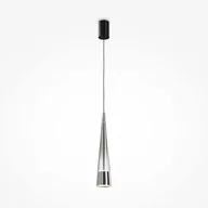 Lampy sufitowe - Sintesi LED lampa wisząca 1-punktowa czarna/chrom P090PL-L12CH3K - miniaturka - grafika 1