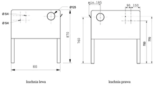 Kuchnia, angielka 9,2kW, Jawor z wężownicą (nieobudowana, kolor: biało brązowy) - spełnia anty-smogowy EkoProjekt 25980270 - Kuchnie węglowe - miniaturka - grafika 21