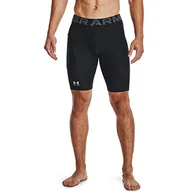 Spodenki damskie - Under Armour Długie szorty męskie HeatGear, Czarny (001)/Podziałkowy szary, M - miniaturka - grafika 1