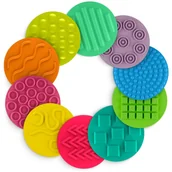 Zabawki sensoryczne - Dyski sensoryczne dla dzieci do zabawy i ćwiczeń 25 cm 4FIZJO 10 sztuk - miniaturka - grafika 1
