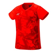 Koszulki sportowe damskie - Koszulka damska Yonex Women's Crew Neck Shirt YW0033 Pearl Red M - miniaturka - grafika 1