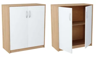 Komoda julia k12d k017 dąb sonoma-biały 85x74x35 cm - Komody - miniaturka - grafika 1