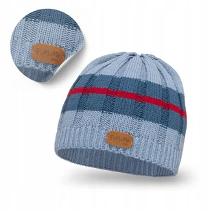 Czapka Dziecięce Jesienno-Zimowa Niebieska Baby Blue PaMaMi Lekka Beanie - Czapki dla dzieci - miniaturka - grafika 1