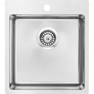 Zlewozmywaki - Deante ZPO 010A ZLEW STAL OLFATO SATYNA SZCZOTK 1K B/O 450x505x200 3,5" - miniaturka - grafika 1