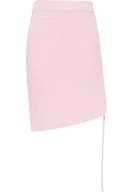 Spódnice - LEOMIA Damska spódnica dzianinowa 11119384-LE02, różowa, M/L, Rosa, M-L - miniaturka - grafika 1