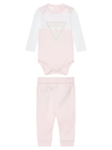 Guess Komplet body i spodnie H5YW08 J1314 Różowy Regular Fit - Komplety dla niemowląt - miniaturka - grafika 1