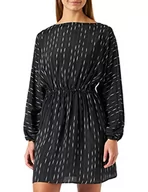 Sukienki - Sisley Damska sukienka 4LRELV02J, wielokolorowa, czarna, 75B, 42 - miniaturka - grafika 1