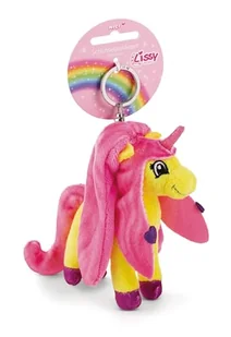 Breloczek Jednorożec Lissy PONY Dilara 10cm żółty - Pluszowy towarzysz przytulanka zwierzęca z kółkiem na klucze do smyczy, torby albo plecaka - Plecaki - miniaturka - grafika 1