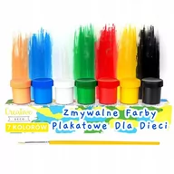Farby i media malarskie - Farby plakatowe zestaw dla dzieci 7 kolorów x 20ml - miniaturka - grafika 1