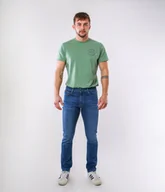 Spodnie męskie - Jeansy męskie slim LC7112 6940 MID WASH-32\34 - miniaturka - grafika 1