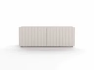 Szafki RTV - Szafka RTV Stojąca KOLDER Szerokość 100 cm Cashmere Ryflowany Front Do Salonu KL-01-CAH - miniaturka - grafika 1