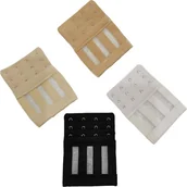 Akcesoria do bielizny - INF 4 haczyki 3 rzędy odstępu przedłużacz biustonosza pasek przedłużający biustonosz biały + czarny + jasny kolor skóry + ciemny kolor skóry - miniaturka - grafika 1