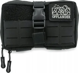 Offlander OFFLANDER SASZETKA TAKTYCZNA MOLLE Z RZEPEM NA POWERBANK I KABLE CZARNA - Nerki - miniaturka - grafika 1