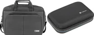 Torby na laptopy - Torba Natec Torba Natec Gazelle 16" Grafitowa NTO-0812 + Etui na dysk twardy Krill 2 Czarne NET-2053 - miniaturka - grafika 1