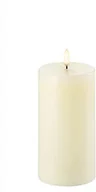 Świece - Uyuni - Świeca Słupkowa LED Ivory 7,8 x 15 cm Uyuni Lighting - miniaturka - grafika 1